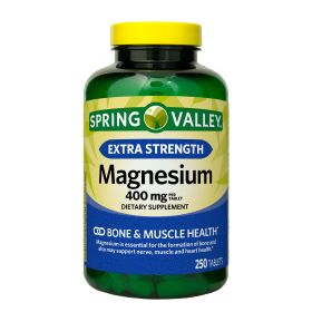 Spring Valley Extra Strength Magnesium Tablets Dietary Supplement; 400 mg; 250 Count