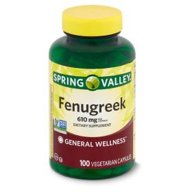 Spring Valley Fenugreek Dietary Supplement; 610 mg; 100 Count