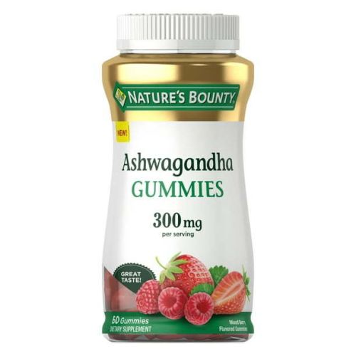 Nature's Bounty Ashwagandha Gummies; Mixed Berry; 300 mg; 60 Count Nature's Bounty Ashwagandha Gummies; Mixed Berry; 300 mg; 60 Count