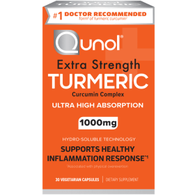 Qunol Turmeric Curcumin Capsules (30 Count) with Ultra High Absorption, 1000mg Joint Support Herbal Supplement (Brand: Qunol)